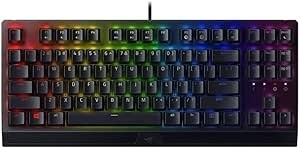 Resim Razer BlackWidow V3 Tenkeyless (Yeşil Anahtar) - Kompakt Mekanik Oyun Klavyesi (Tıklanabilir Mekanik Anahtarlar, Kompakt Form Faktörü, Tamamen Programlanabilir Tuşlar) Türkçe klavye | Siyah 