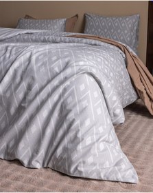 Resim Madame Coco Garon King Size %100 Pamuk Ranforce Baskılı Nevresim Takımı - Gri 8684427294505 Çok Renkli 