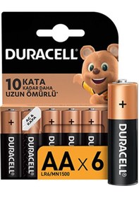 Resim 4 Adet Duracell 6'lı Kalem Pil Aa 