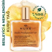 Resim Nuxe Huile Prodigieuse Or Çok Amaçlı Altın Parıltılı Yüz Vücut & Saç Kuru Yağ 50ml 