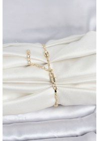 Resim Cm 14k Gold Renk Damla Topçuk Model Kadın Bileklik - Lisinya Çok Renkli 