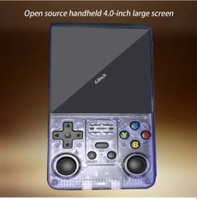 Resim Chuangyinshop R39max Aks Purple Retro El Konsolu 4.0 Inç Ips Hd Ekran Taşınabilir Büyük Hafıza Abs Usb Şarj 