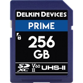 Resim Delkin Devices 256GB Prime SDXC UHS-II 280MB\u002Fs V60 Hafıza Kartı 