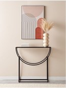 Resim tino furniture Cassandra Siyah Metal Modern Dresuar Konsol 
