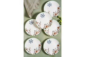 Resim Chichi Home Sakura 6 Parça Porselen Pasta Seti 19 cm 