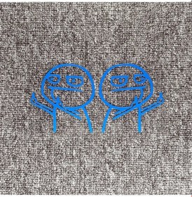 Resim Mavi Yansıtıcı-19x18cm-2pcs Araba Çıkartmaları Orta Parmak Alay Komik Jdm Lazer Yansıtıcı Dekorasyon Gövde Cam Tampon M 