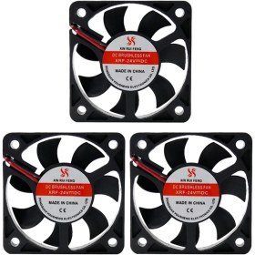 Resim Sones 3 Adet Xın Ruı Feng 12v Yağ Yataklı 5 Cm Sessiz Dc Soğutma Fanı 