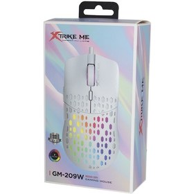 Resim Xtrıke Me GM-209W Rgb Beyaz 8000 Dpı Oyuncu Mouse 