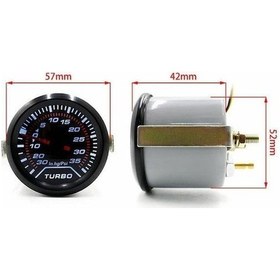 Resim Novahub Turbo Basınç Göstergesi 52mm, Siyah, Psı, Led, Kolay Kurulum, Yüksek Hassasiyet 