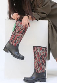 Resim Benetton Siyah-Kamuflaj Renk Kadın Çizme B058 