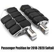 Resim Hightower Fat Bob Breakout Low Rider Sport Glide Fls 2018-2020 Krom Arka Yolcu Ayak Dinlenme Pedalları 