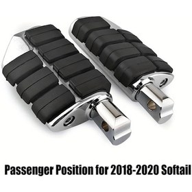 Resim Hightower Fat Bob Breakout Low Rider Sport Glide Fls 2018-2020 Krom Arka Yolcu Ayak Dinlenme Pedalları 