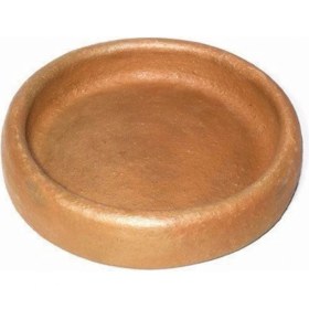 Resim Yuvarlak Toprak Sırsız Güveç Tavası 18 cm 