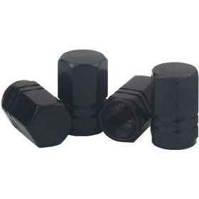 Resim Wezone Alüminyum Renkli Lastik Valf Kapağı, Su Geçirmez, Çamurlardan Koruma, Araba-suv-motosiklet Bisiklet Uyumlu, Siyah 