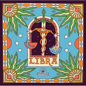 Resim Terazi Burcu İpek Dokulu Saten Fular Çok Renkli 