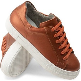 Resim Deery Hakiki Deri Bakır Rengi Sneaker Kadın Ayakkabı - Z1681Zbkrc01 Bakır 