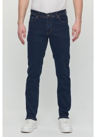 Resim Polo State Regular Fit Likralı Erkek Denim Kot Pantolon Lacivert Lacivert 