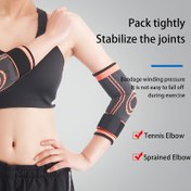 Resim 1 Adet Ayarlanabilir Kompresyon Dirsek Destekliği - Tenis, Halter için Stabilizasyon ve Desteği | Güvenli Kayışlı Nefes Alabilen Polyester Dirsek Kolçağı | Elde Yıkama, Bisiklet İçin Kompresyon Dirsek Pedi, Sadece Elde Yıkama 