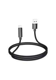 Resim Hoco U125 Benefit USB to Lightning Şarj Data Kablosu Siyah 1.2 M 