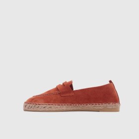 Resim Togo Kadın Casual Espadril Ayakkabı [060034], Kiremit Süet, 39 