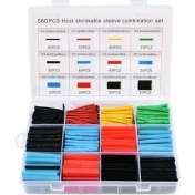 Resim Mena Rise A1 560 Parça Isıyla Daralan Makaron Kablo Koruyucu, Elektrik Kablosu Dayanıklı Koruyucu Set Kutulu 