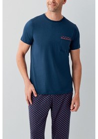 Resim Arnetta Erkek Lacivert Pijama Takım 5274-49523 Lacivert 