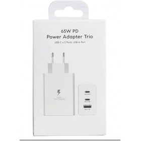 Resim Ceptex Samsung Tüm Modellere Uyumlu 3in 1 Hızlı 65w Usb-c Şarj Adaptörü 