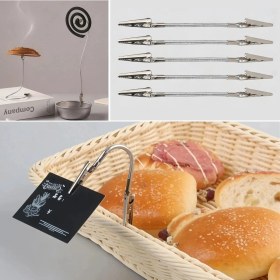 Resim Renas Store Paslanmaz Çelik Çift Kafa Timsah Klips - Isıya Dayanıklı Sinek Kovucu Bobin Tutucu &amp;amp; Kağıt 