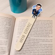 Resim Maceraperest Erkek Karikatürlü Çubuk Kitap Ayracı 