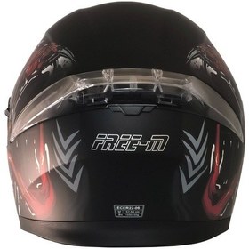 Resim Motoanl Free- M Ece 22.06 Sertifikalı Güneş Vizörlü Çene Açılır Motor Kaskı 