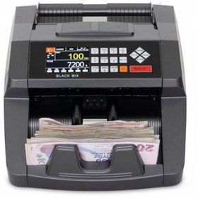 Resim Bill Counter Black Mix Para Sayma Makinesi TL Karışık Sayım Euro ve USD Adet Sayım 