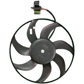 Resim Opel Insignia A 1.6 Turbo A16LET 2009 Sonrası Fan Motoru Davlumbazsız 390 mm 4 Fiş 7 Kanat 