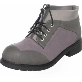 Resim Costo Shoes K303 Gri Streçli Büyük Numara Kadın Botları 