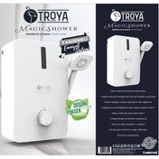 Resim TROYA Magic Shower Elektrikli Banyo Şofbeni Ani Su Isıtıcı 7000w 7 Kademeli Emniyet Sistemi 