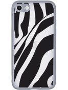 Resim mooodcase Iphone Se 2020 Uyumlu Kamera Lens Korumalı Zebra Desenli Lüx Telefon Kılıfı 