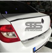 Resim Sts Oto Aksesuar Renault Clio Symbol 2008 - 2012 Talia Bagaj Üstü Spoiler Piano Black (Parlak Siyah) 