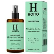 Resim Hoito Superfood Scalp Hair Care Toner Organic Rosemary Water - Biberiye Suyu 200ml 