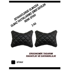 Resim Seat Ateca Uyumlu Araç,oto Boyun Yastığı Siyah Siyah 