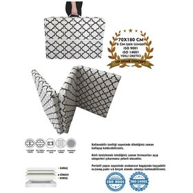 Resim Tek Kişilik Katlanır Yer Yatağı 70x180x6cm Alaçatı Sünger Yatak 