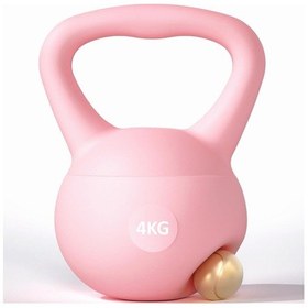 Resim Valkyrie 4kg Soft Kettlebell Yumuşak Tabanlı Metal Kumlu Ses Yapmaz Darbeye Dayanıklı Çift El Ağırlık 