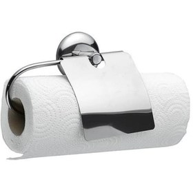 Resim Dekoratif Kapaklı Paslanmaz Kağıt Havluluk Rulo Havlu Tutacağı 