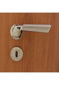 Resim Şehzade Nikel Saten Rozetli Kapı Kolu 