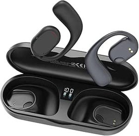 Resim XO Air Conduction Bluetooth 5.3 TWS Kablosuz Kulaklık X25, Dokunmatik Kontrol, Aktif Gürültü Engelleme (ANC), Suya Dayanıklı, 8-10 Saat Batarya Ömrü | Siyah 