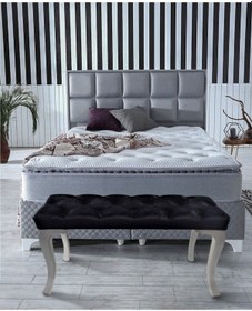 Resim Siyah Chester Model Babyface Kumaş Bench&koltuk&tabure&pofuduk Yatak Odası Takımı Ucu&önü Puff 