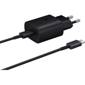 Resim Samsung TA800X Fast Charging 25W Type-C Çıkışlı Kablolu Şarj Aleti Siyah (Samsung Türkiye Garantili) 