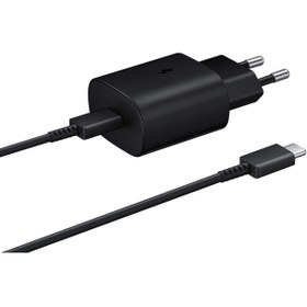 Resim Samsung TA800 Fast Charging 25W Type-C Çıkışlı Şarj Aleti Siyah 
