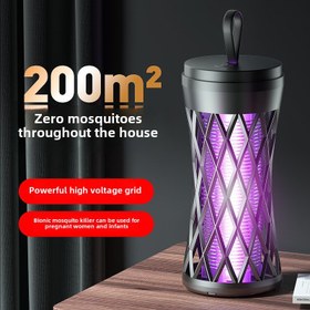 Resim USB Güçlü Sivrisinek Öldürücü Lamba - Siyah Işık, Etkili Sivrisinek Kovucu, Ev ve Yurt Kullanımı İçin Taşınabilir Tasarım, Sessiz Alanlarda Kolay Kullanım İçin Sivrisinek Tuzak Işığı 