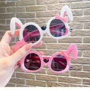Resim Sevimli Tavşan Kulak Moda Gözlükleri - Pembe ve Beyaz Yuvarlak Çerçeve Siyah Detaylarla, Partiler, Aktiviteler ve Hediyeler İçin Mükemmel (Paskalya, Doğum Günü, V-Günü), Sevimli Gözlükler 