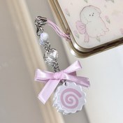 Resim 1 adet Sevimli Balık Paten Telefon Şakası, Japon Gudemori İllüstrasyonu, El Yapımı Kadınlar İçin Günlük Kullanım Aksesuarı, ABS Malzeme 