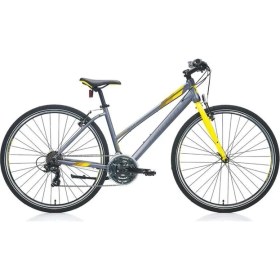 Resim Sportive 322 Kadın Şehir Bisikleti 28 Jant Full Shimano 21 Vites Mat Antrasit Sarı 48CM 